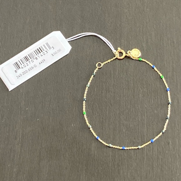 Gorjana 18K Gold Plated Capri Hamptons Bracelet 245-202-535-G - Picture 2 of 10